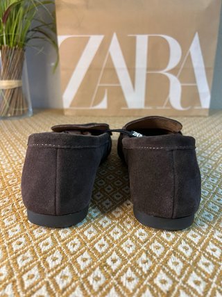 Mocasines Piel Zara Antifaz 38 NUEVOS