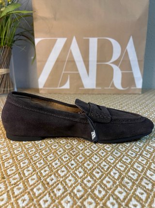 Mocasines Piel Zara Antifaz 38 NUEVOS