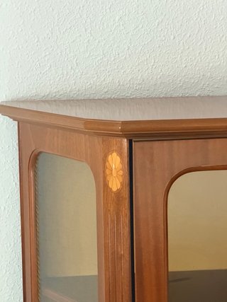 Vitrina antigua madera y cristal