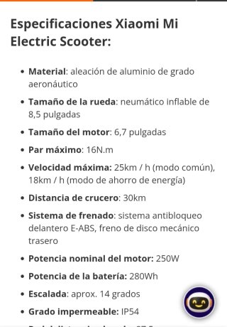 Patinete Eléctrico Mija (Xiaomi) Blanco