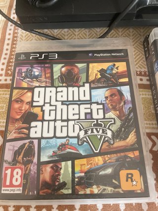 Console PS3 Sony Nera + 2 Giochi Gta v e FIFA 13