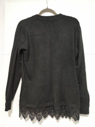 Jersey negro con encaje