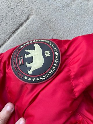 Abrigo Geographical Norway Rojo