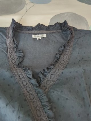 Blusa plumeti negra M