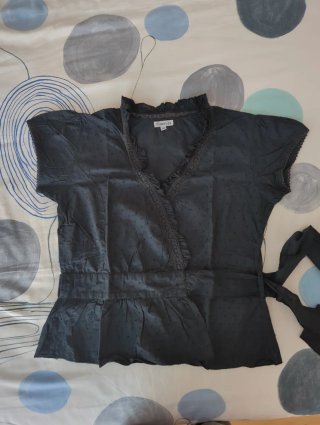 Blusa plumeti negra M