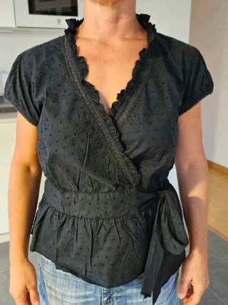 Blusa plumeti negra M