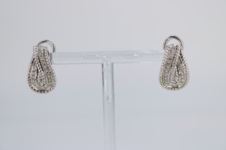 Pendientes Oro Blanco 18K