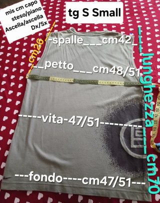 Canotta Nike Vintage Y2K Beige/Brown Tg S unisex