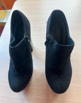 Botines tacón plataforma negros T.38