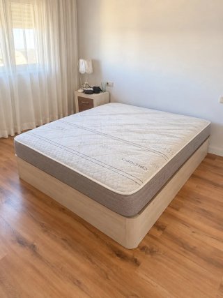 Canapé abatible madera y colchón nuevo canapé cama