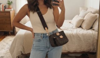 Bolso bandolera multi-compartimentos