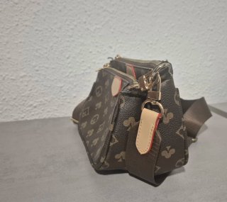 Bolso bandolera multi-compartimentos
