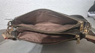 Bolso bandolera multi-compartimentos