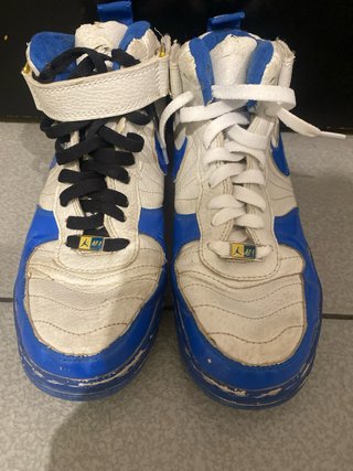 Zapatillas Nike Air Jordan 1 Blancas y Azules