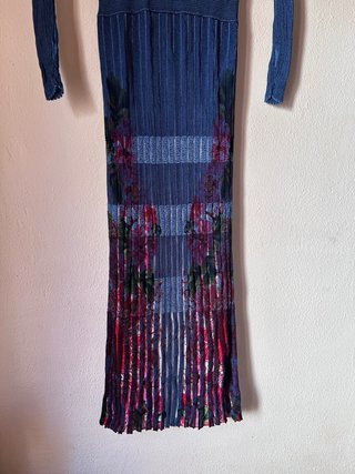 Vestido largo azul talla S