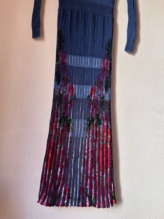 Vestido largo azul talla S