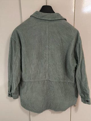 Sobrecamisa pana azul verdoso Stradivarius Talla S