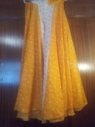 Pantalón falda largo estampado floral