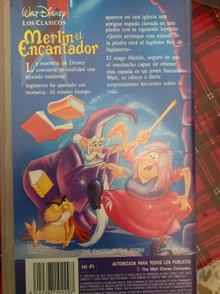 Merlín el Encantador VHS Disney Clásicos