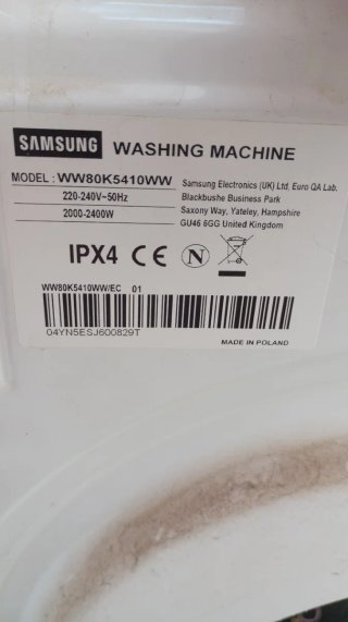 Válvula desagüe lavadora Samsung Ecoblue