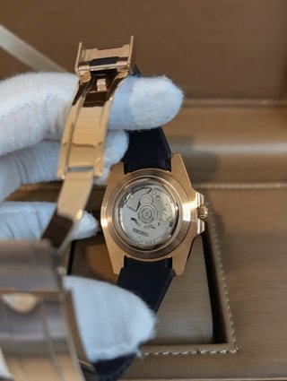 Reloj Seiko Mod Yacht-Master Negro Rose Gold