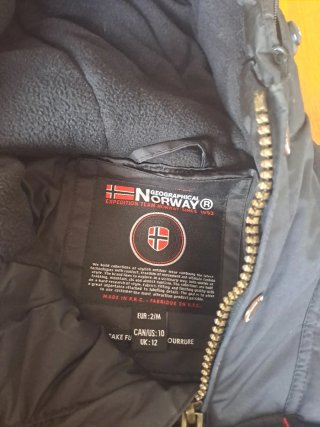 Abrigo Geographical Norway Negro Talla XS-S