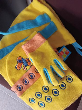 Lote accesorios invierno niño amarillo