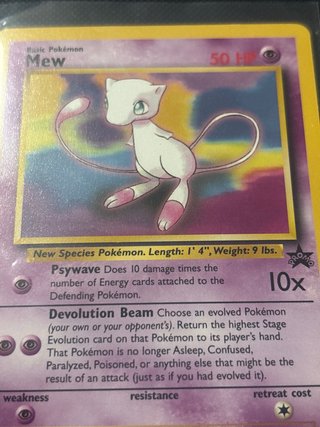Carta Pokémon Mew Wizards Black Star Promo #8 🇬🇧