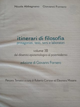 N.2 Libri. Itinerari di filosofia Vol. 3A + 3B