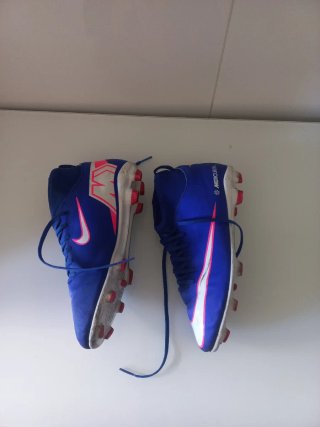 Zapatillas de fútbol Nike Tacos Azul Rosa