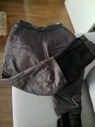 Pantalón Piel Marrón Estilo Vaquero