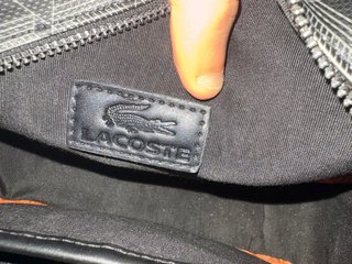Borsello uomo Lacoste nero monogram