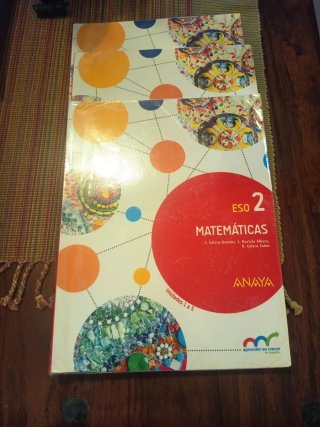 Matemáticas, ESO 2 Anaya ISBN 9788469814260