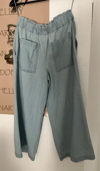 Pantalón vaquero ancho azul