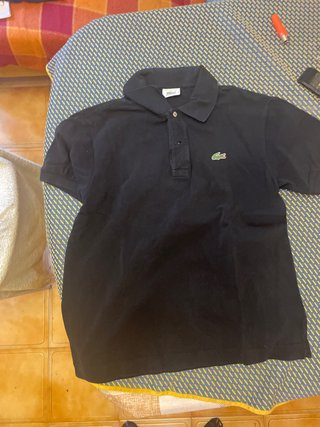 Polo Lacoste Negro Talla M