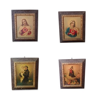 4 Cuadros Religiosos Antiguos