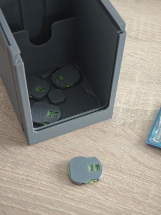 Deckbox Magic fichas dado y contadores mazo caja