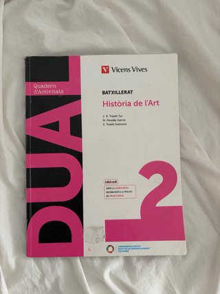 Història de l'Art, 2 Batxillerat, Dual Quadern ...