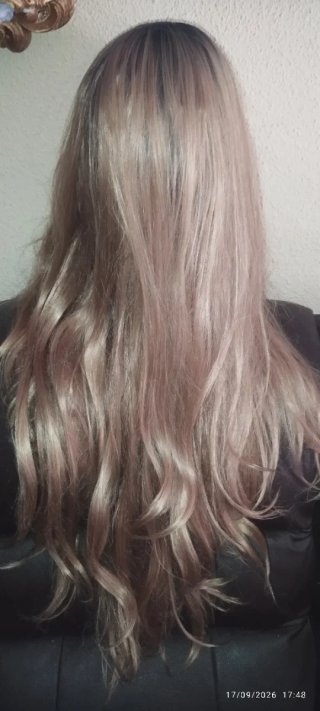 Peluca rubia dorada drag travesti