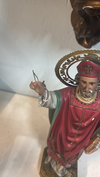 San Lázaro Obispo 35cm Olot