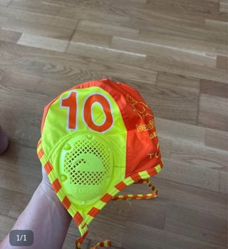 Gorro natación Turbo 10 naranja y amarillo