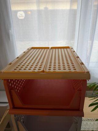 Cajas apilables plegables de plástico