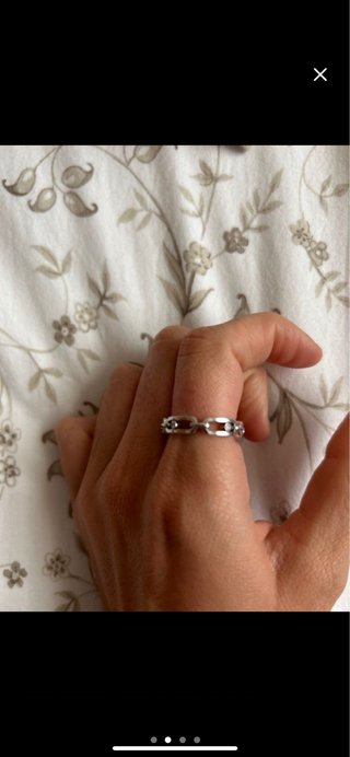 Anillo Oro Blanco y Diamantes