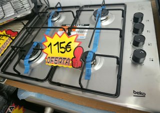 OFERTA! Placa de gas Beko Inox