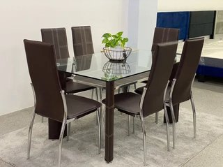 OFERTON!! Nuevo set de comedor marron!!