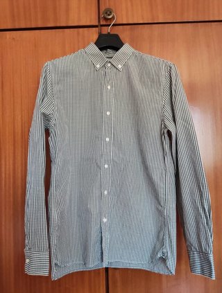 Camisa de cuadros manga larga