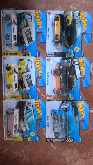 6 Coches Hot Wheels