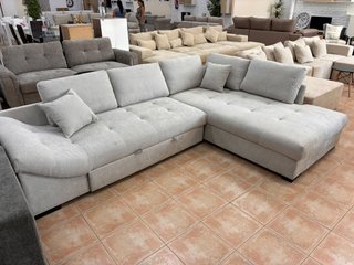 SOFÁ CAMA CHAISELONGUE GRANDE 295cm BEIGE