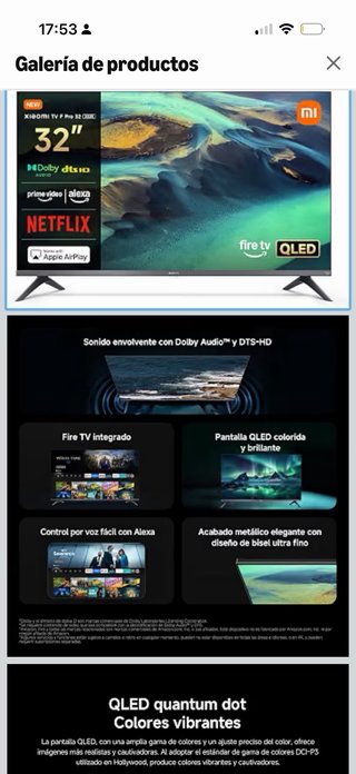Xiaomi TV F Pro 32 QLED Smart TV