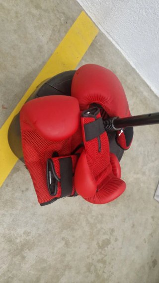 Kit Boxeo Infantil Guantes y Saco